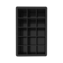 Load image into Gallery viewer, Black Grade Silicone 15-grid Cube Jumbo Silicone Ice Cube Square Tray Mold Mould Non-toxic Durable Bar Pub Wine Ice Blocks Maker
