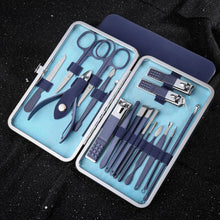 Load image into Gallery viewer, Blue Scissors Nail Clippers Set Nail Cutting Pliers Pedicure Knife Dead Skin Pliers Nail Groove Inflammation Nail Manicure Tool
