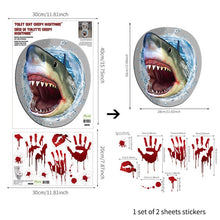 Load image into Gallery viewer, Bloody Hand Wallpaper For Bathroom Toilet Stickers Halloween Fright Night Horror Mural Adhesive Party Decoration Wall DIY Decal
