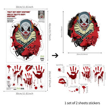 Load image into Gallery viewer, Bloody Hand Wallpaper For Bathroom Toilet Stickers Halloween Fright Night Horror Mural Adhesive Party Decoration Wall DIY Decal
