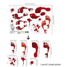 Load image into Gallery viewer, Bloody Hand Wallpaper For Bathroom Toilet Stickers Halloween Fright Night Horror Mural Adhesive Party Decoration Wall DIY Decal
