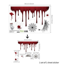 Load image into Gallery viewer, Bloody Hand Wallpaper For Bathroom Toilet Stickers Halloween Fright Night Horror Mural Adhesive Party Decoration Wall DIY Decal
