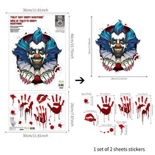 Load image into Gallery viewer, Bloody Hand Wallpaper For Bathroom Toilet Stickers Halloween Fright Night Horror Mural Adhesive Party Decoration Wall DIY Decal
