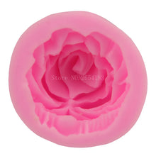 Load image into Gallery viewer, Bloom Rose Silicone Cake Mold 3D Flower Fondant Mold Cupcake Jelly Candy Chocolate Decoration Baking Tool Moulds FQ2825
