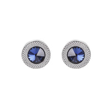 Load image into Gallery viewer, Blue Crystal Cone Cufflinks Men Classic   Blue Prismatic Cuff Button Designer High Quality Men's Shirt Taper Cuff Links
