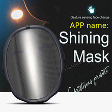 Load image into Gallery viewer, Bluetooth RGB Light Up LED Mask Diy Picture Animation Text Halloween Christmas Carnival Costume Party Game Child Masks Deco GIFT
