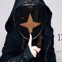 Load image into Gallery viewer, Bluetooth RGB Light Up LED Mask Diy Picture Animation Text Halloween Christmas Carnival Costume Party Game Child Masks Deco GIFT
