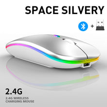 Load image into Gallery viewer, Wireless With USB Rechargeable  RGB Mouse BT5.2 For Laptop Computer PC Macbook Gaming Mouse 2.4GHz 1600DPI
