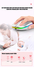 Load image into Gallery viewer, Wireless With USB Rechargeable  RGB Mouse BT5.2 For Laptop Computer PC Macbook Gaming Mouse 2.4GHz 1600DPI
