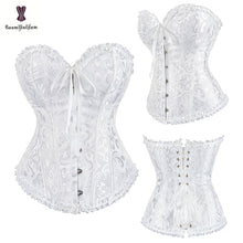 Load image into Gallery viewer, Body Shapewear Costumes Sexy Lingerie Women Pleated Corset Lace Trimmed Corsets And Bustiers Size XS-6XL 810#
