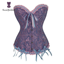 Load image into Gallery viewer, Body Shapewear Costumes Sexy Lingerie Women Pleated Corset Lace Trimmed Corsets And Bustiers Size XS-6XL 810#
