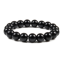 Load image into Gallery viewer, Buddha Black White Natural Stone Rock Lava Beads Strand Bracelet Men Women Rosary Bracelets Meditation Bangles Yoga Jewelry Gift
