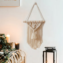 Load image into Gallery viewer, Bohemian Woven Tapestry Cotton Handmade Wall Tapestry Macrame Tapestries Wall Art Wall Decor Nursery Decor Kids Room Decoration
