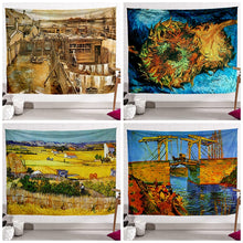 Load image into Gallery viewer, Boho Decoration Home Decor Aesthetic Room Decor Tapestry Van Gogh Oil Painting Wall Cloth Background Cloth Decoration Mural
