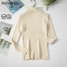 Load image into Gallery viewer, Basic Turtleneck Women Sweaters Autumn Winter Tops Slim Women Pullover Knitted Sweater Jumper Soft Warm Pull
