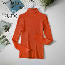 Load image into Gallery viewer, Basic Turtleneck Women Sweaters Autumn Winter Tops Slim Women Pullover Knitted Sweater Jumper Soft Warm Pull
