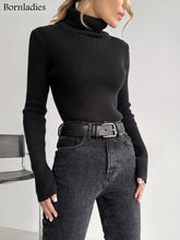 Load image into Gallery viewer, Basic Turtleneck Women Sweaters Autumn Winter Tops Slim Women Pullover Knitted Sweater Jumper Soft Warm Pull
