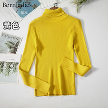 Load image into Gallery viewer, Basic Turtleneck Women Sweaters Autumn Winter Tops Slim Women Pullover Knitted Sweater Jumper Soft Warm Pull
