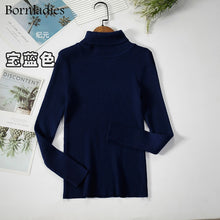 Load image into Gallery viewer, Basic Turtleneck Women Sweaters Autumn Winter Tops Slim Women Pullover Knitted Sweater Jumper Soft Warm Pull
