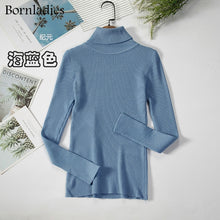 Load image into Gallery viewer, Basic Turtleneck Women Sweaters Autumn Winter Tops Slim Women Pullover Knitted Sweater Jumper Soft Warm Pull
