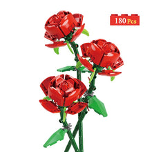 Load image into Gallery viewer, Bouquet DIY Building Blocks Romantic Rose Flower Bonsai Cactus Flower Plant 3D Model Bricks Children's Educational Toy Girl Gift
