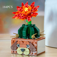 Load image into Gallery viewer, Bouquet DIY Building Blocks Romantic Rose Flower Bonsai Cactus Flower Plant 3D Model Bricks Children's Educational Toy Girl Gift

