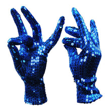 Load image into Gallery viewer, Boy Girl Men Woman Sequin Hat Bow Tie Gloves for Fancy Dress  Birthday Party Cap Jazz Hat Dance Show Tie Wedding Props Costume
