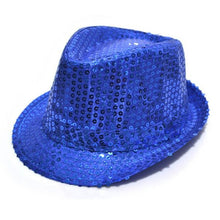 Load image into Gallery viewer, Boy Girl Men Woman Sequin Hat Bow Tie Gloves for Fancy Dress  Birthday Party Cap Jazz Hat Dance Show Tie Wedding Props Costume
