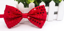 Load image into Gallery viewer, Boy Girl Men Woman Sequin Hat Bow Tie Gloves for Fancy Dress  Birthday Party Cap Jazz Hat Dance Show Tie Wedding Props Costume
