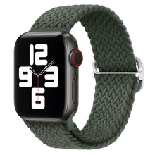 Load image into Gallery viewer, Braided solo loop strap For Apple watch band 44mm 40mm Series 7 6 54SE Adjustable elastic nylon strap for iwatch 3 42mm 38mm Bracelet
