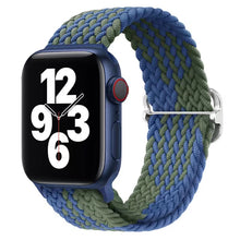 Load image into Gallery viewer, Braided solo loop strap For Apple watch band 44mm 40mm Series 7 6 54SE Adjustable elastic nylon strap for iwatch 3 42mm 38mm Bracelet
