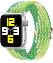 Load image into Gallery viewer, Braided solo loop strap For Apple watch band 44mm 40mm Series 7 6 54SE Adjustable elastic nylon strap for iwatch 3 42mm 38mm Bracelet
