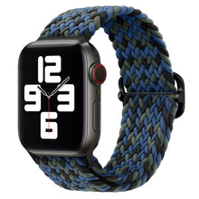 Load image into Gallery viewer, Braided solo loop strap For Apple watch band 44mm 40mm Series 7 6 54SE Adjustable elastic nylon strap for iwatch 3 42mm 38mm Bracelet
