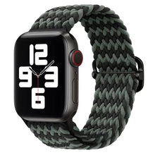 Load image into Gallery viewer, Braided solo loop strap For Apple watch band 44mm 40mm Series 7 6 54SE Adjustable elastic nylon strap for iwatch 3 42mm 38mm Bracelet
