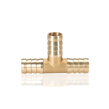 Load image into Gallery viewer, Brass Barb Pipe Fitting 2 3 4 way brass connector For 4mm 5mm 6mm 8mm 10mm 12mm 16mm 19mm hose copper Pagoda Water Tube Fittings
