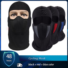 Load image into Gallery viewer, Breathable Balaclava Motorcycle Full Face Mask Motorbike Cycling Bike Mask Motocross Helmet Hood Moto Riding Neck Face Mask

