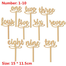 Load image into Gallery viewer, Wedding Table Number Table Cards Seat Cards Table Number Signs Place Holder Wedding Decoration Party Supplies Home Decoration

