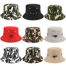 Load image into Gallery viewer, Bucket Hat For Men Women Unisex Beach Sun Hats Street Headwear Fisherman Outdoor Cap Summer Panama Adjustable Travel Caps
