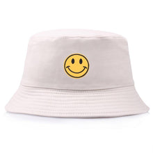 Load image into Gallery viewer, Bucket Hats For Women Embroidery Cartoon Smile Fisherman Hat Summer Fashion Simple Couple Visor Bob Sun Caps
