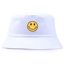Load image into Gallery viewer, Bucket Hats For Women Embroidery Cartoon Smile Fisherman Hat Summer Fashion Simple Couple Visor Bob Sun Caps
