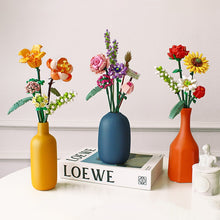Load image into Gallery viewer, Building Block Bouquet 3D Model Toy Home Decoration Plant Potted Chrysanthemum Rose Flower Assembly Brick Girl Toy Child Gift
