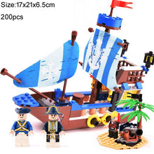 Load image into Gallery viewer, Building Block Large Pirate Ship Boat Black Pearl Silent Maria Adventure Caribbean Sea Educational Bricks Toy Boy Gift
