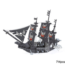 Load image into Gallery viewer, Building Block Large Pirate Ship Boat Black Pearl Silent Maria Adventure Caribbean Sea Educational Bricks Toy Boy Gift
