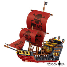 Load image into Gallery viewer, Building Block Large Pirate Ship Boat Black Pearl Silent Maria Adventure Caribbean Sea Educational Bricks Toy Boy Gift

