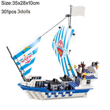 Load image into Gallery viewer, Building Block Large Pirate Ship Boat Black Pearl Silent Maria Adventure Caribbean Sea Educational Bricks Toy Boy Gift
