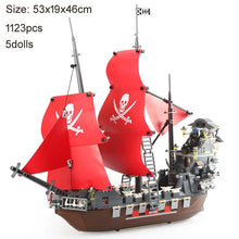 Load image into Gallery viewer, Building Block Large Pirate Ship Boat Black Pearl Silent Maria Adventure Caribbean Sea Educational Bricks Toy Boy Gift
