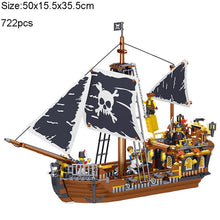 Load image into Gallery viewer, Building Block Large Pirate Ship Boat Black Pearl Silent Maria Adventure Caribbean Sea Educational Bricks Toy Boy Gift
