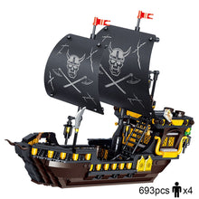 Load image into Gallery viewer, Building Block Large Pirate Ship Boat Black Pearl Silent Maria Adventure Caribbean Sea Educational Bricks Toy Boy Gift
