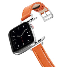 Load image into Gallery viewer, Real Leather Loop Bracelet Belt Band for Apple Watch SE 7654 42MM 38MM 44MM 40MM Strap on Smart iWatch 3 Watchband 45mm
