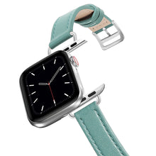 Load image into Gallery viewer, Real Leather Loop Bracelet Belt Band for Apple Watch SE 7654 42MM 38MM 44MM 40MM Strap on Smart iWatch 3 Watchband 45mm
